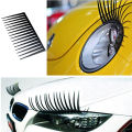 2Pcs Car Headlight Eyelash Sticker 3D  Decoration Vehicle Lighting Decals Hot. 