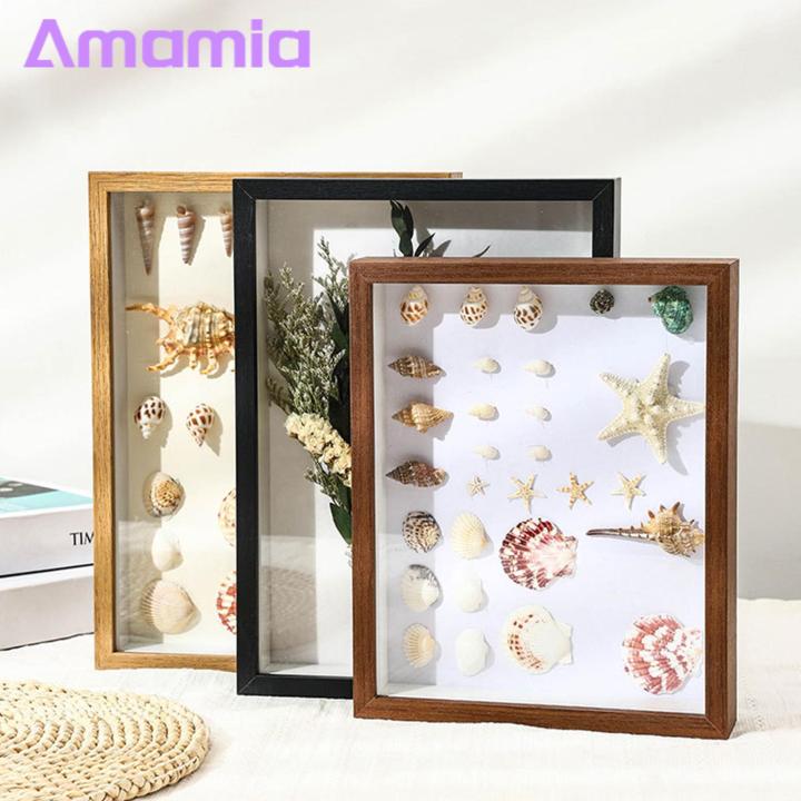 Fine Workmanship Frame Handmade 3d Shadow Box Display Case with Dried Flowers Large Photo Frame Diy 3d Picture Frame