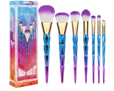 EmaxDesign 7 Piece Makeup Brushes