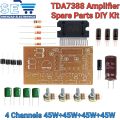 TDA7388 4 Channels Amplifier Board Spare Parts 45W+45W+45W+45W DIY Kit. 