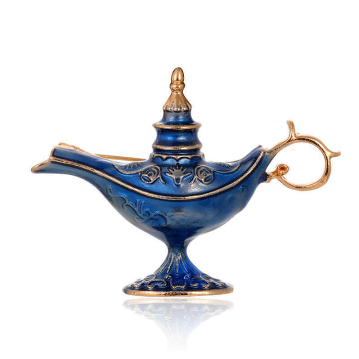 Exotic style Ala lamp creative brooch fashionable glazed mini anti glare small pin shirt collar pin