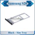 Samsung Galaxy S20 SIM Tray Sim Jacket Sim Slot Sim Door For Samsung Galaxy S20 - Black. 