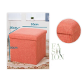 Fabric Foldable Storage Stool Shoe Foot Stool Sit with Cover Furniture Small Footstool 11.8 inches (30cm). 