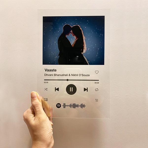 Custom Acrylic Spotify Song Glass Plaque and Wall Art | Best For Anniversaries – Wedding Gifts – Birthday Gifts And More