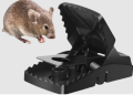 Online Karachi Heavy Duty Mouse Trap Mice Catcher High Quality Plastic Reusable Convenient Effective Black Stainless-Steel Springs Rat Killer For Households Eliminates Faster Than Other Indoor and Outdoor. 