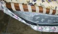 traditional baby sleeping cradle swing with mosquito net. 