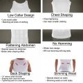 Slim n Lift Body Shaper Vest for Men (Black / White). 