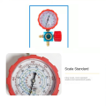 800PSI Refrigerant Manometer Air Condition Pressure Gauge Manometer Valve Manometro for R410A R22 R134A R404A. 