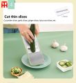 Vegetable Slicer, 5 in 1 Mandoline Slicer for Kitchen, Multifunctional Vegetable Cutter Grater Slicer with 5 Interchangeable Stainless Steel Blades, Potato Slicer Crinkle Cutter Onion Cutter Carrot Julienne Peeler for Salad – Kitchen Accessories. 