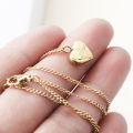 Heart Shaped Pendant Necklace / Women Romantic Fashion Jewelry Valentine's Day Gift. 