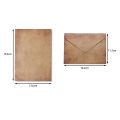 Envelope Letter Paper Vintage Pattern Brown Paper Envelope Set with Confessional Stationery. 