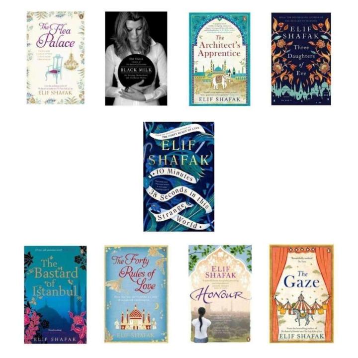 Elif Shafak set of 9 Books