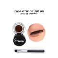G-F Long Lasting Gel Eyeliner, Smudge-proof & Waterproof, Matte Eyeliner, Cram Eyeliner 1 Piece Eye Makeup Brushes Included. 