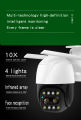 4MP Dual-Lens IP Camera WiFi Security CCTV Camera Color Night Vision 10X Zoom Auto Tracking IP66 Outdoor Surveillance Camera. 