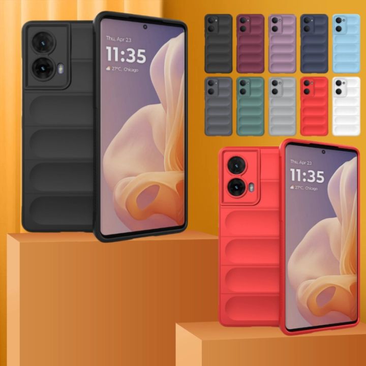For Motorola Moto G85 5G Case Shockproof Square Silicon TPU Phone Cases for MotoG85 G 85 85G 5G 6.67 Soft Bumper Back Cover