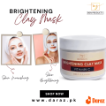 Face Mask | Clay Mask | VItamin C 10% | BRIGHTENING CLAY MASK | VITAMIN C | 200G | MZ SKINCARE. 