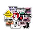 Pack Of 5/10/15 Music Stickers for Kids/Teens fans, Waterproof DIY stickers for Decor, Laptop, Water Bottle, Car Cup, Computer, Guitar, Skateboard, Luggage and Bike Bumper etc. 