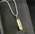 Silver Never Fade Stainless Bar Locket Necklace Pendant for Boys & Men. 