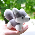 Cute Small Husky Dog Plush Doll Toy Keychain Keyring Pendant Bag Car Key Holder. 