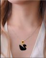 Gold Chain With Beautiful Black Duck Necklace Jewellery For Girls Stylish - Gold Chain Neck Statement Collar Chains Shining Female Korean Jewellery. 