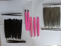 Tweezer-Eyebrow Tweezer-For Hair Removal-Color : Silver/Pink/Black. 
