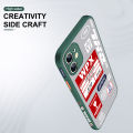 UCUC for OPPO F7 Back Cover Creative Stickers Side Printed Pattern Design Phone Cover Frosted Transparent Hard Phone Case. 