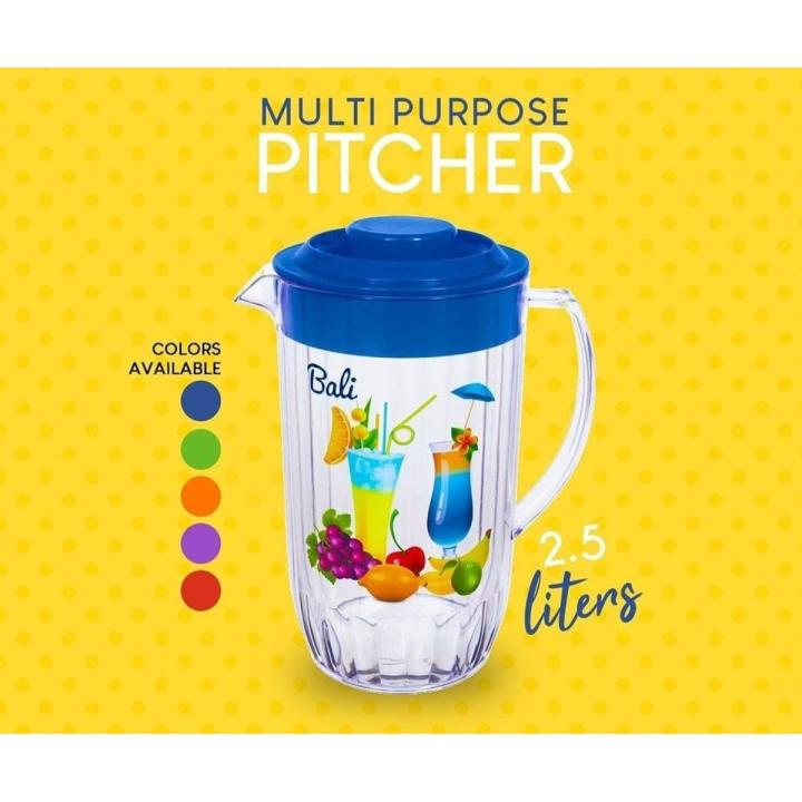 Plastic Jug with Lid and Handle of Large Capacity - Multipurpose One Size Pitchers - Large Water Jug Plastic Jugs for Water