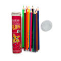 Goldfish Flupa 12 Colour Full Size Plastic Can Pencils (01 Pack). 