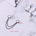 【HOT】 2Pcs Magnetic Scarf Brooch Strong Metal Plating Magnetic Hijab Clip Female Muslim Headscarf Non-Hole Pin Chain Buckle 4 Colors. 