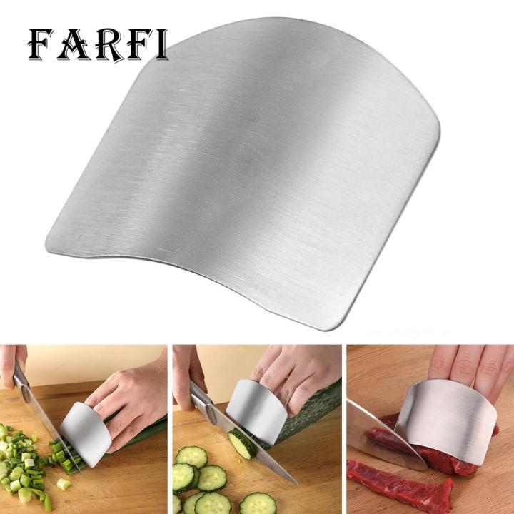 Portable Finger Guard Stainless Steel Finger Guard Safe Vegetable Cutter Hand Guard Tool for Kitchen Cut Finger Protector Gadget
