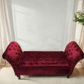 Costumize AKZ Collection 2 Seater Sofa SETTY STORAGE Imported VALVET Fabric MAROON Colour Arm Compact Living Spaces, Dorms, Guest Rooms, Apartments, Offices,. 