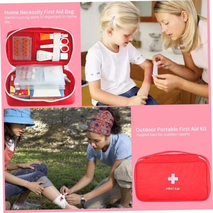 First Aid Bag - First Aid Kit Bag Empty for Home Outdoor Travel Camping Hiking, Mini Empty Medical Storage Bag Portable Pouch