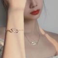 Kpop Idol BTS Jung Kook Golden Logo Necklace Bracelet Korean Fashion Accessories Jewelry. 