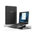 Premium Soft PU Leather Sleeve with Folding Stand Feature & Handle For MacBook Air/Pro 13 Inch & 13.3 Inch Case Ultra Thin – Black. 