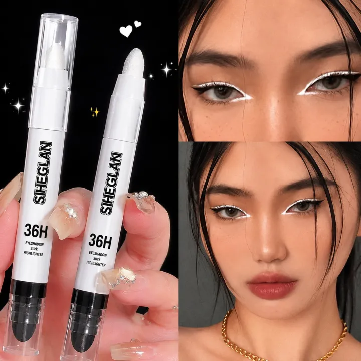 ORGINAL%20KOREAN%20IMPORTED%20Silver%20Pearlescent%20Waterproof%20Highlighter%20Pen/%20Novice%20Long%20Lasting%20Flash%20Lying%20Silkworm%20Eye%20Shadow%20Makeup%20-%20Image%205