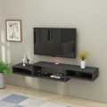 Lcd Tv Rack /Shelves floating Shelf Tv Console Media Storage wall Hanging Shelves TV shelf PC5 60" inch size.(Customized). 