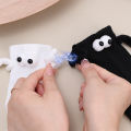 Magnetic Couple Hand-holding Socks For Men And Women Solid Colour Quirky Mid-thigh Socks Fashionable And Trendy Personalized White Sports Socks. 