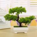Green Artificial Bonsai Decorative  Flowers Plants best for Home and office Decor. 