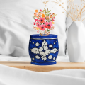 Multan Blue Pottery Vase, 5"x5" – Traditional Handcrafted Decorative Piece.. 