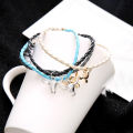 Halloween Bull Head Multi layer Bracelets For Women Color Leather Rope Braid Bracelet Jewelry. 