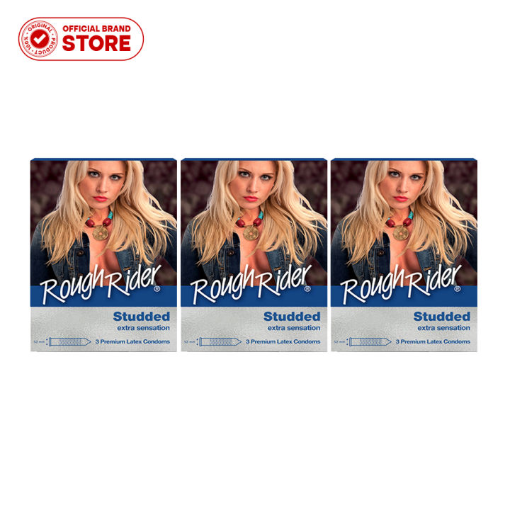 Rough Rider® Studded 3's Condoms BUNDLE OF 3 BOXES