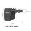 Plastic 5 in 1 Adjustable Nozzle for 1/4inch High Pressure Cordless Washer Cleaner Water Gun Parts Hose Nozzle Queena. 
