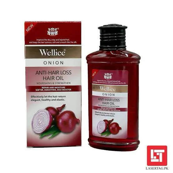 Wellice Onion / Garlic Repair & Moisture Softer Smoother & Moister Hair Oil For Girls & Women Onion Hair Oil