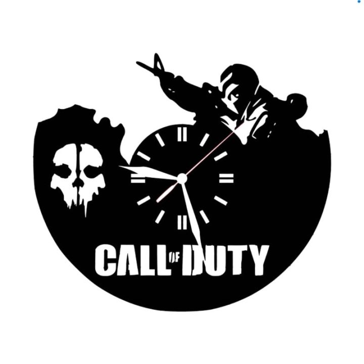 3D Call Of Duty Acrylic Clock Wall Clock For Kids Wooden Wall Clock For ...