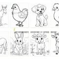 90 Cute Farm Animal Coloring Pages Kids. 
