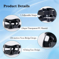 Sports Face Guard, Nose Guard for Broken Nose, Basketball Football Softball Training Face Protect Shield, Easy Install Clear Open. 