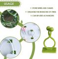 Techmanistan Pack of 10 - Self-Adhesive Plant Climbing Wall Fixture Clips, Vine Fixer Invisible Hook Plants Traction Clip. 