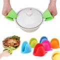 One Pair Silicone Pot Holder - Silicone Heat Resistant Gloves Clips Insulation Non Stick Anti-slip Pot Bowel Holder Clip Cooking Baking Oven Mitts Silicone anti-scalding,High quality mini mitt set helps you to grip hot items safely i. 