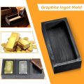 Graphite Ingot Mold Silver Ingot Mould Gold Casting Ingot Crucible Mold for Melting Casting (1000 G Gold/ 500G Silver). 