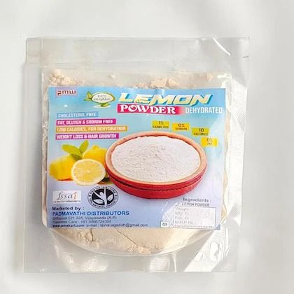 Pmw - Organic - Pure & Natural - Dehydrated Lemon Juice Powder - 100 Grams